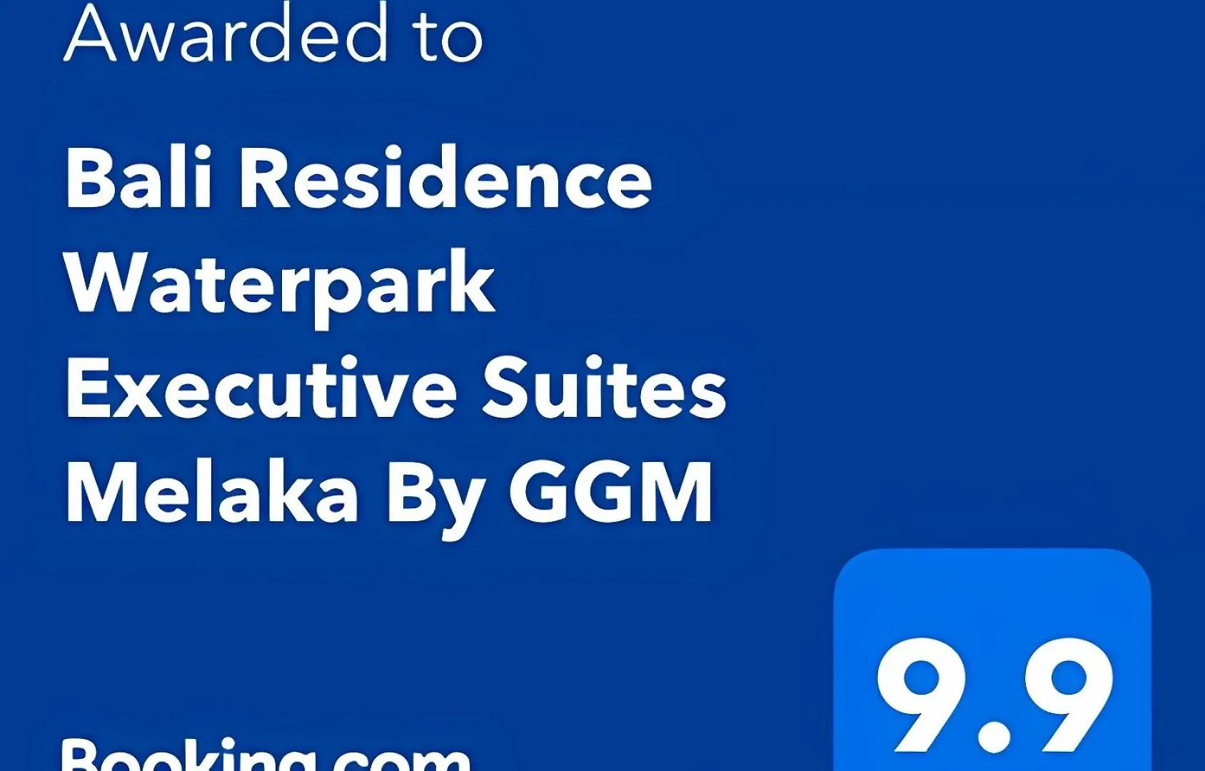 公寓 Bali Residence Waterpark Executive Suites Melaka By Ggm